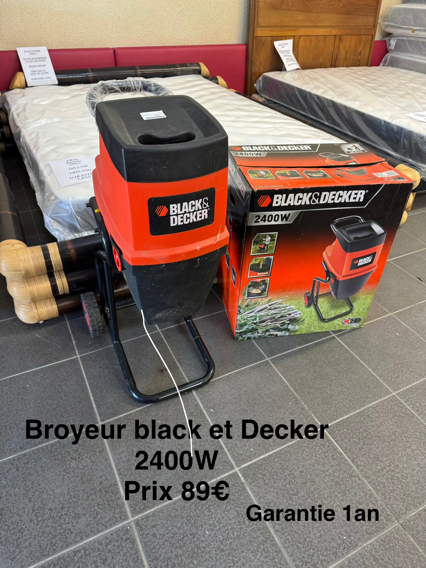 Broyeur Black Decker 2400W 063125