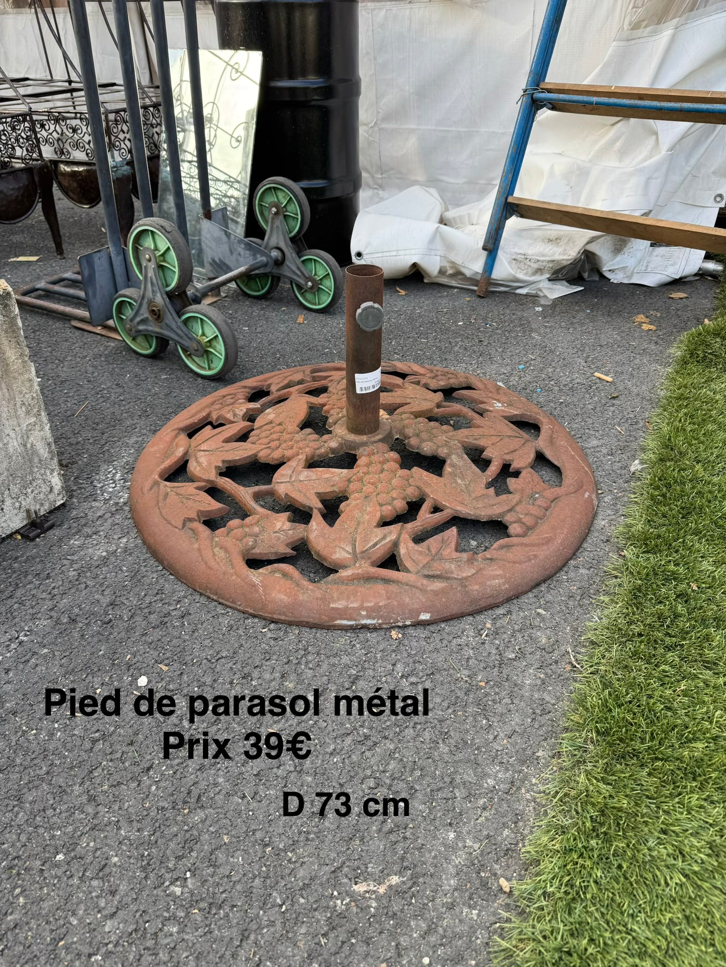 Pied de parasol métal 067893