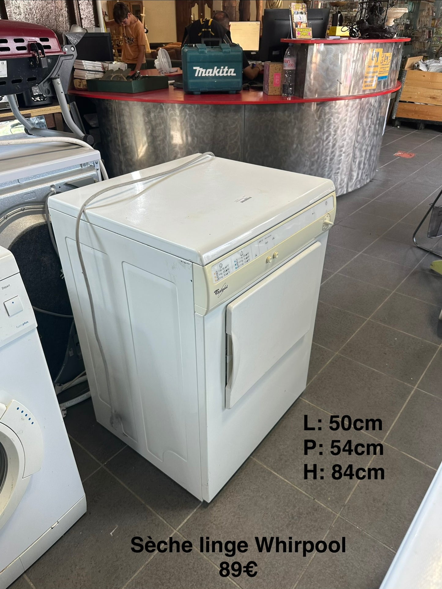 Sèche linge whirpool 064558