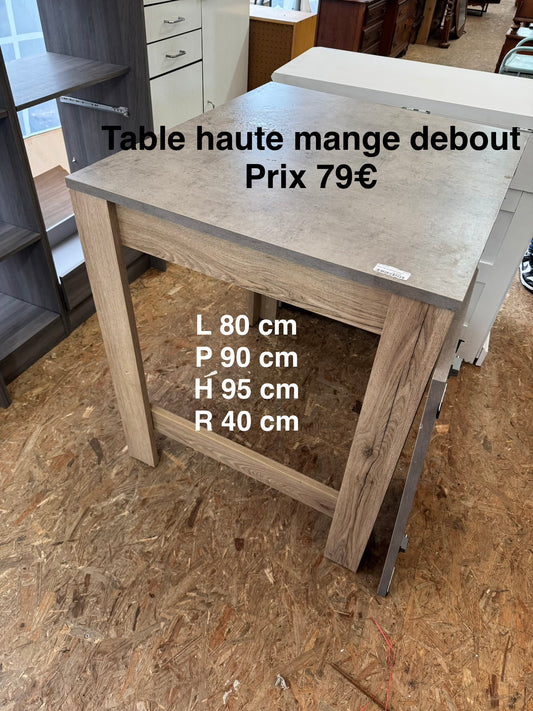 Table haute mange debout 053252