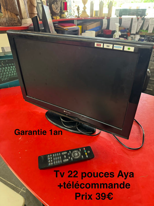 Tv 22 pouces Aya + télécommande 061907