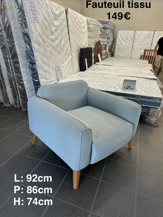 Fauteuil tissu 060087