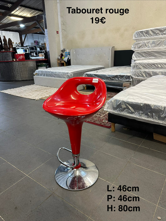 Tabouret rouge 061167
