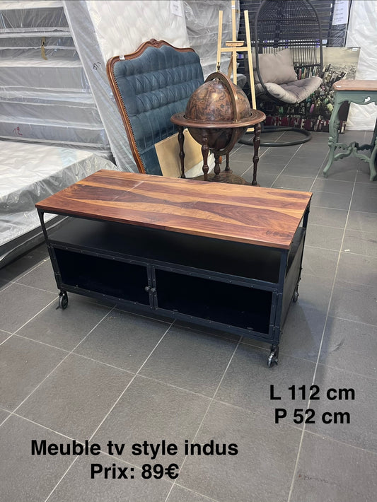 Meuble tv style indus 063796
