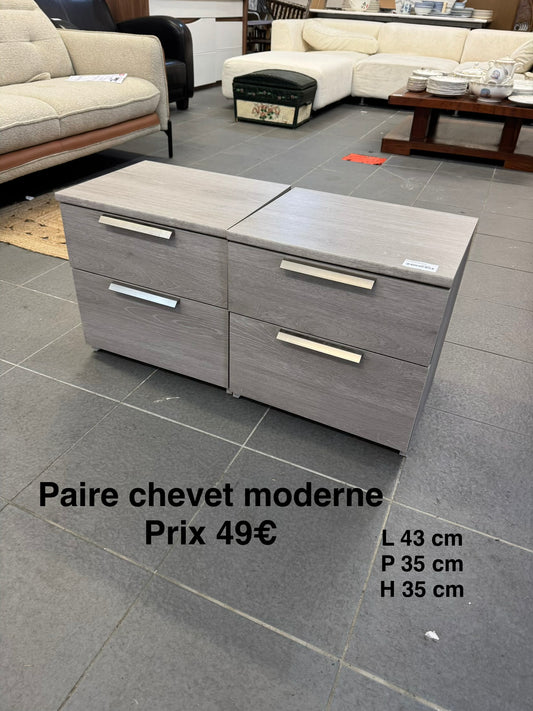 Paire chevet moderne 061679