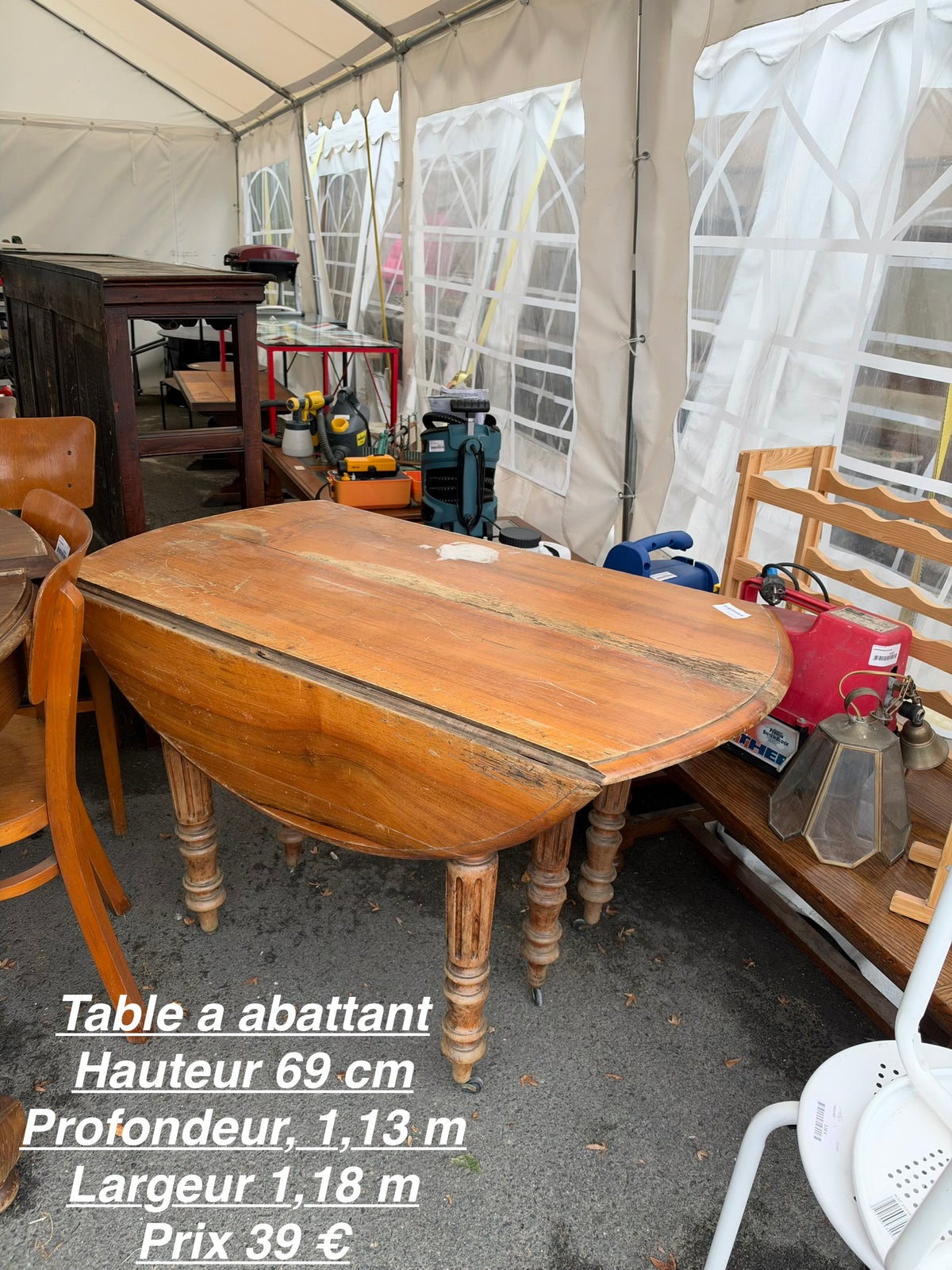 Table a abattant 069601
