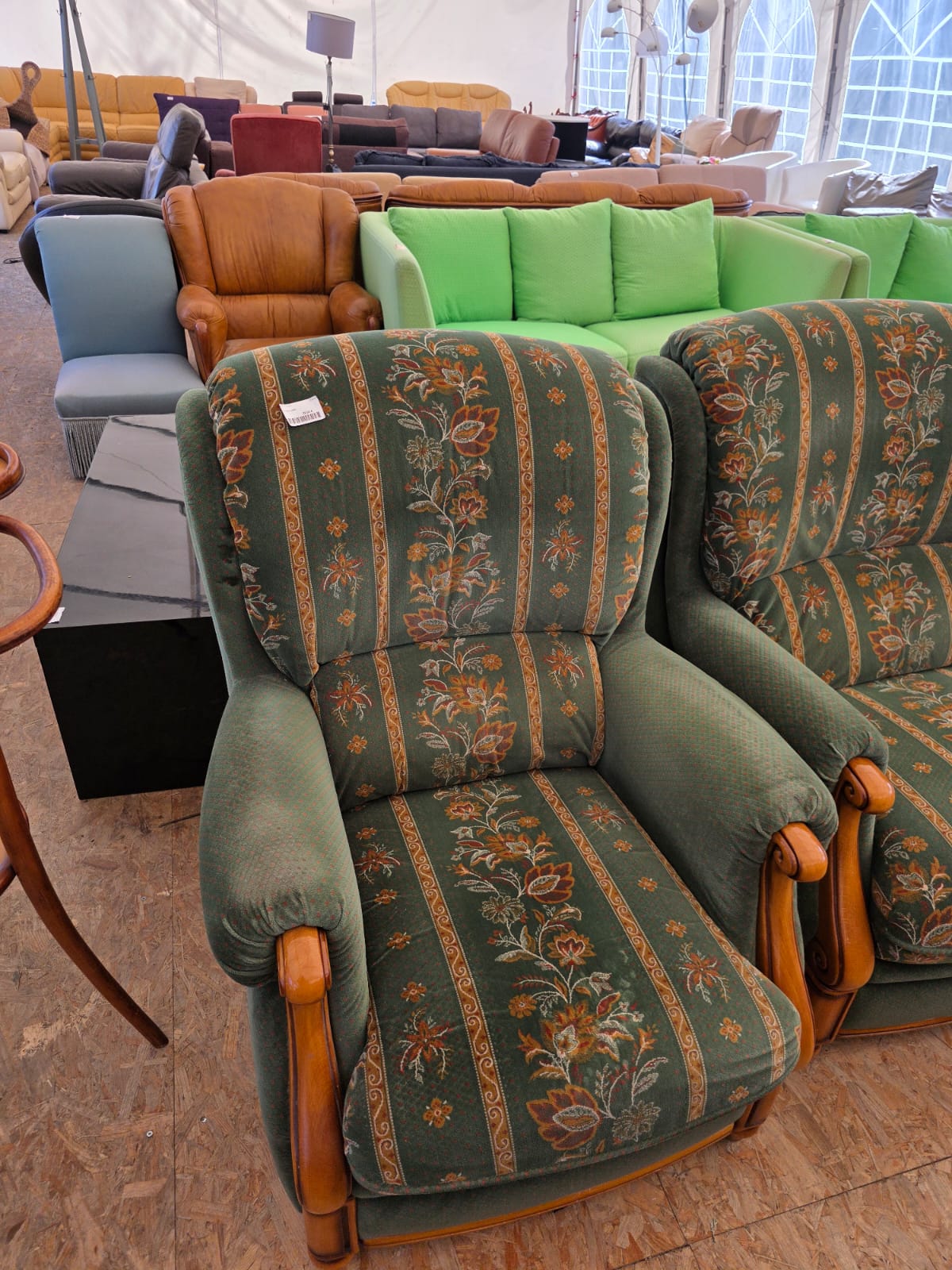 Fauteuil vert 044629