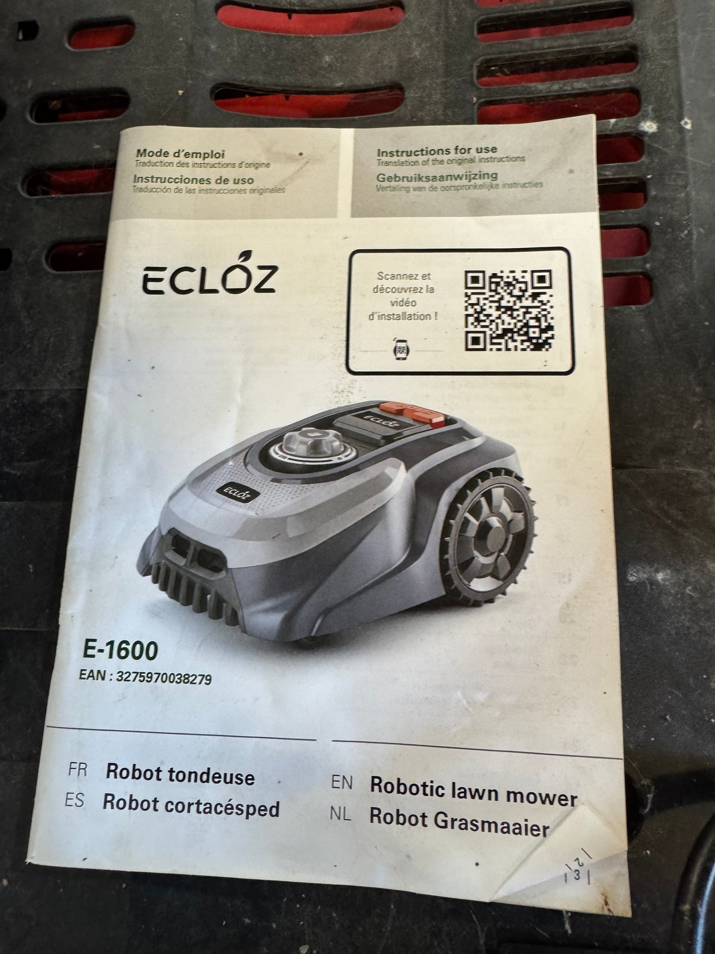 Robot tondeuse Ecloz E1600 + fil 058086