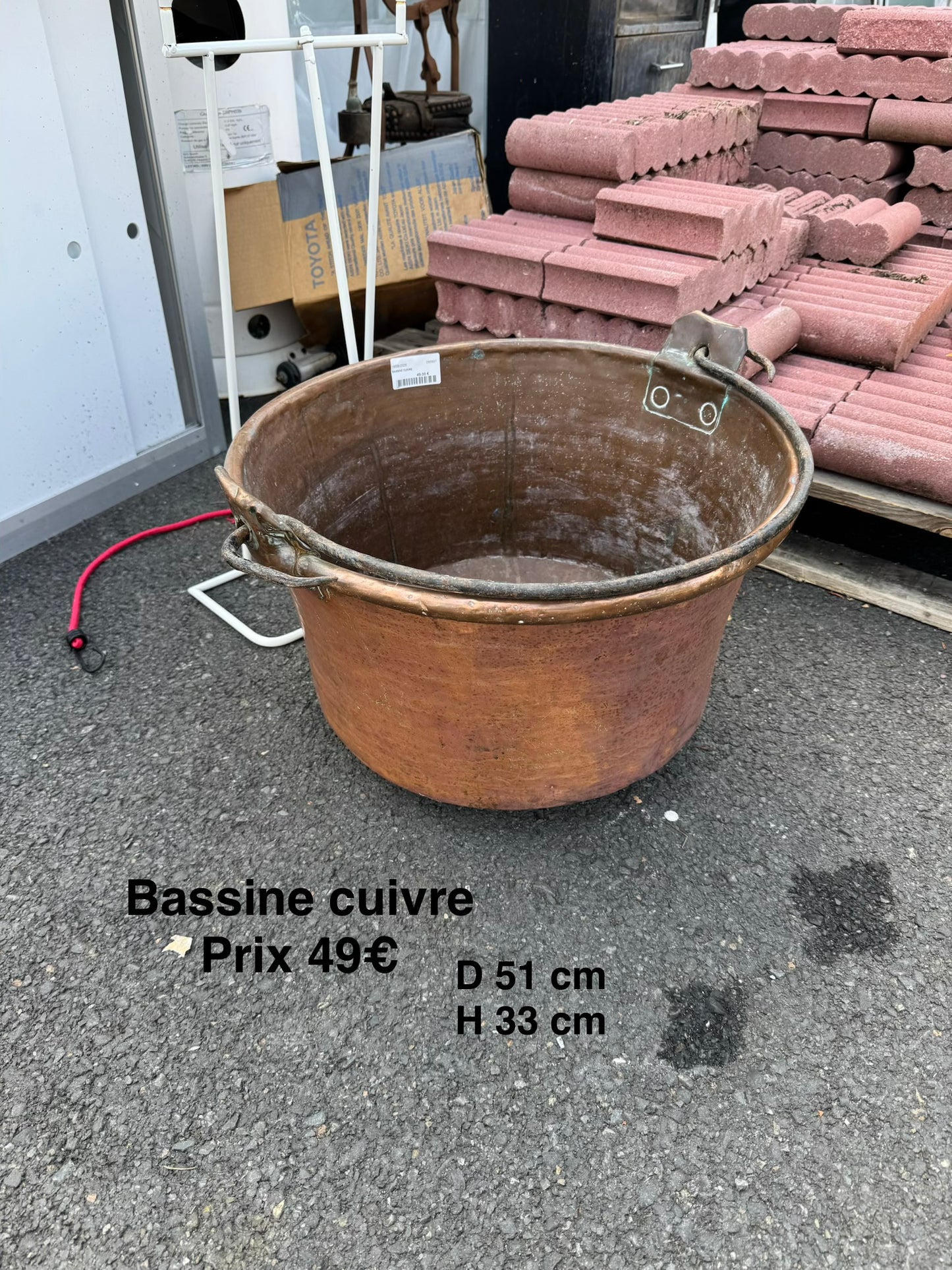Bassine cuivre 066897