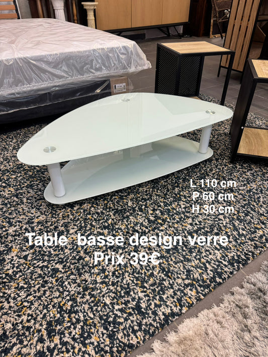 Table basse design verre 062378