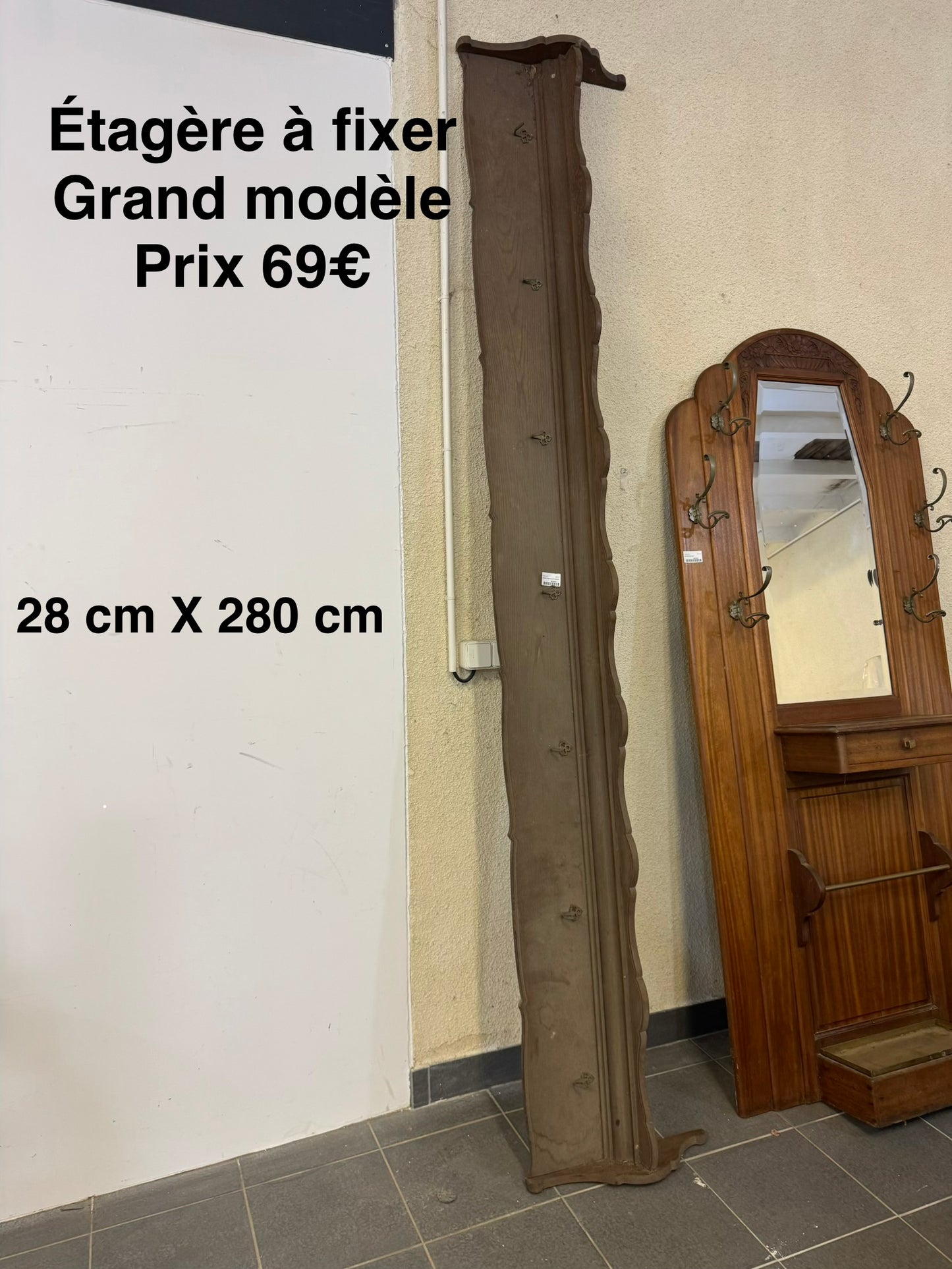 Étagère à fixer grand modèle 063121