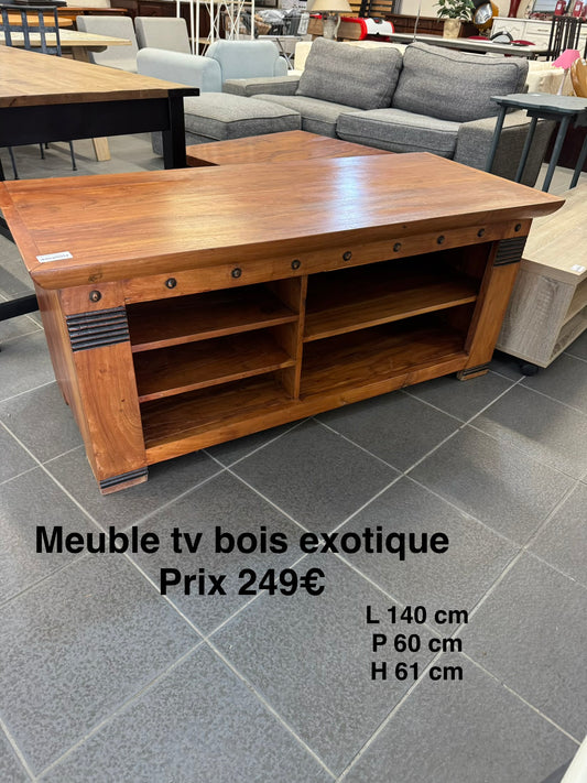 Meuble tv bois exotique 060558