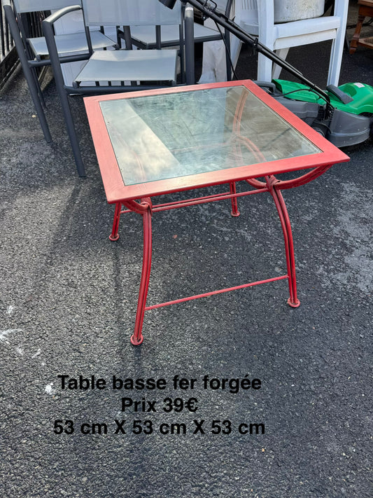 Table basse fer forgée 069120