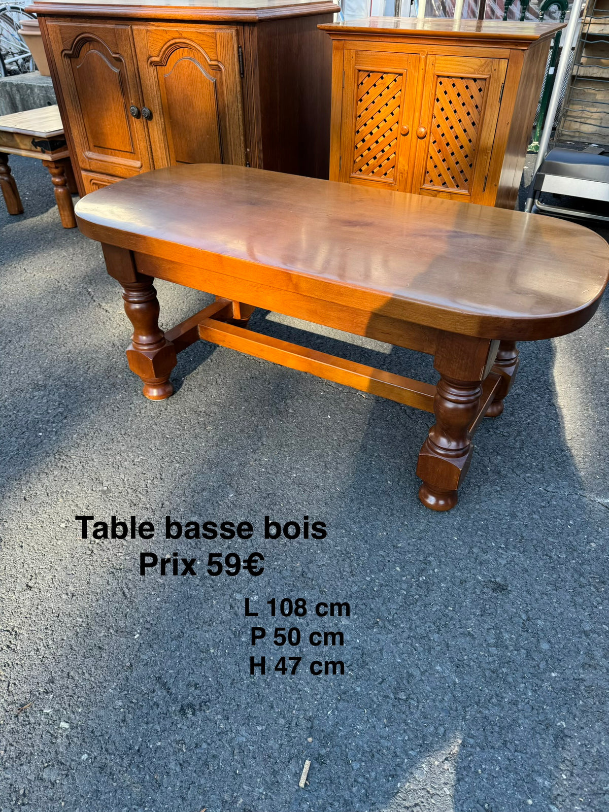 Table basse bois 068588