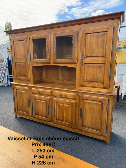 Vaisselier bois chêne massif 069115