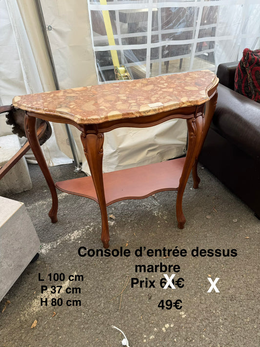 Console d’entrée dessus marbre 066530