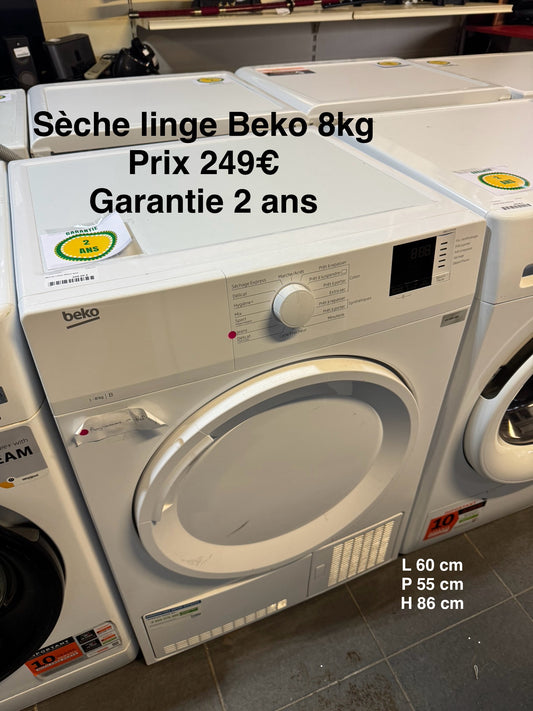 Sèche linge Beko 8kg 048297