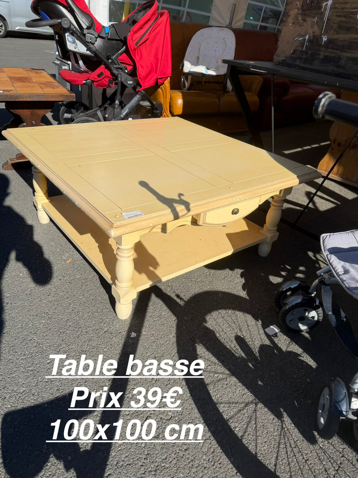 Table basse blanche 068054