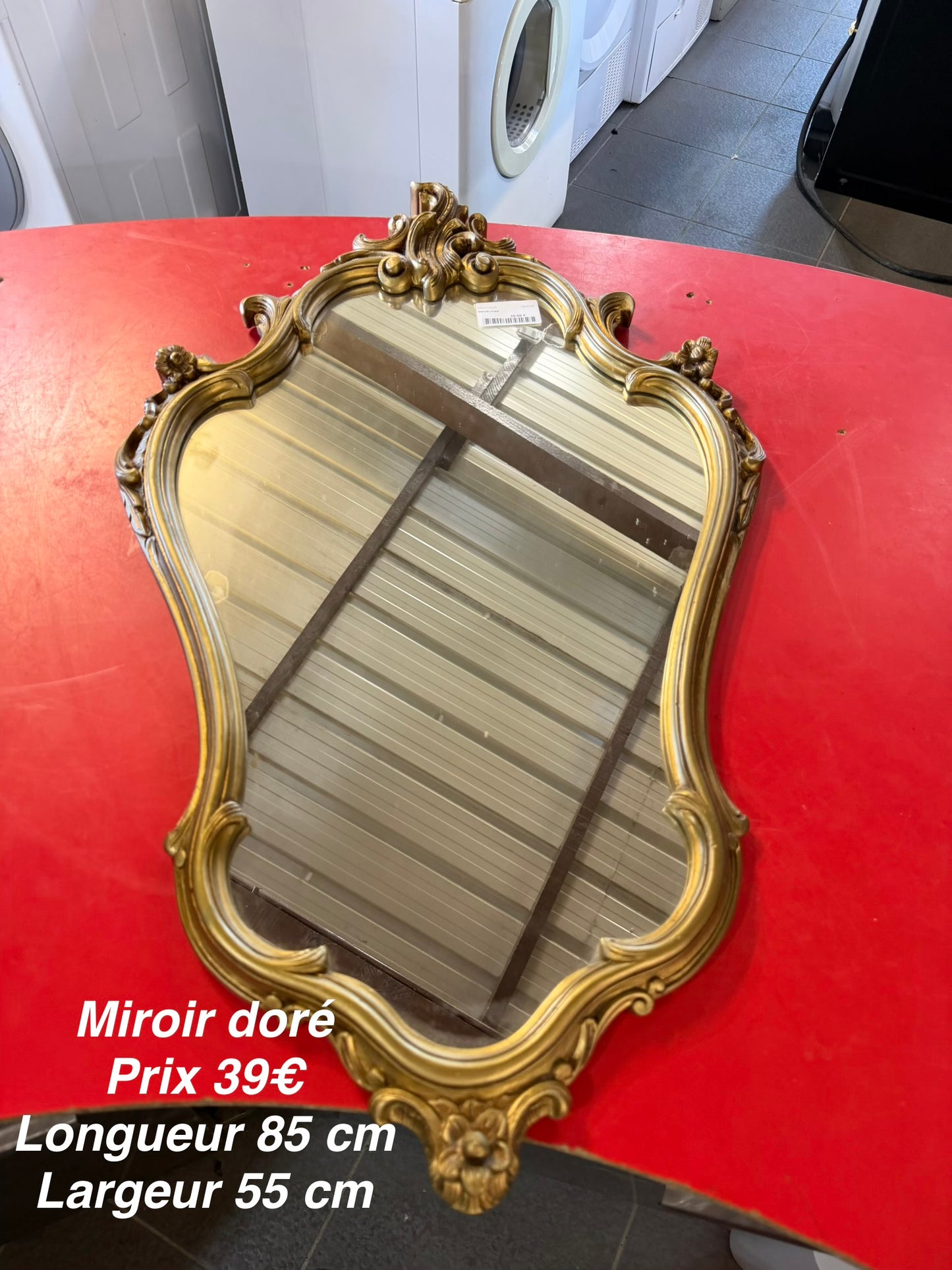 Miroir doré 064240