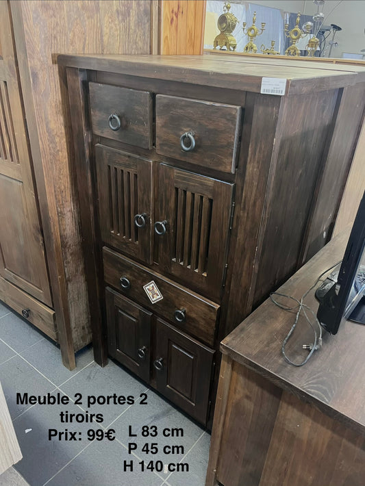 Meuble 2 portes 2 tiroirs 067640