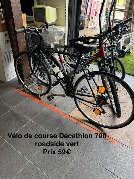 Vélo de course Décathlon 700 roadside vert 069231