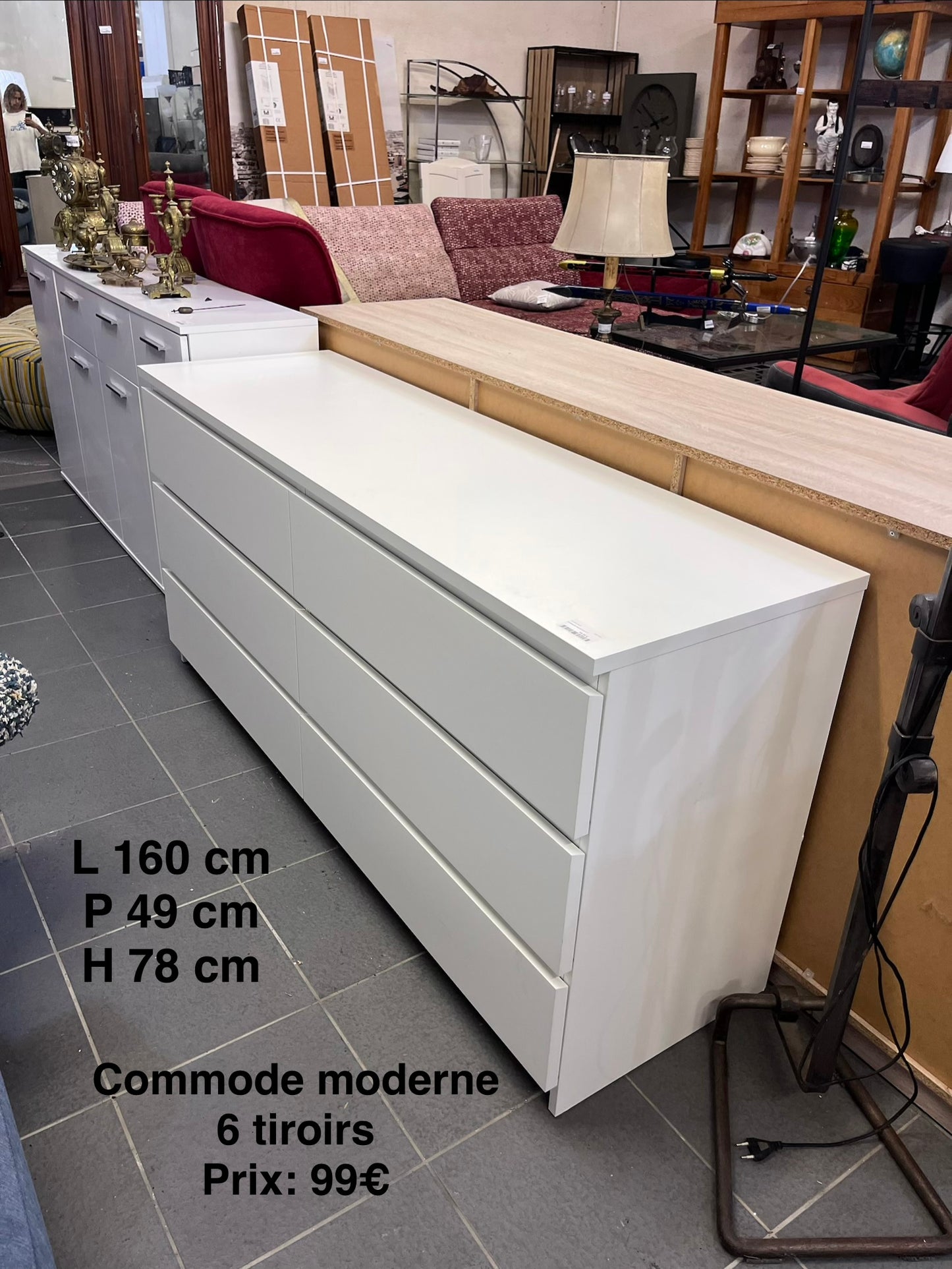 Commode moderne 6 tiroirs 067356