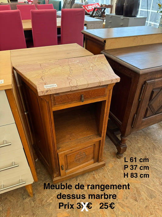 Meuble de rangement dessus marbre 061595