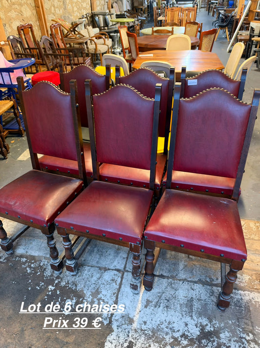 Lot de 6 chaises 069697