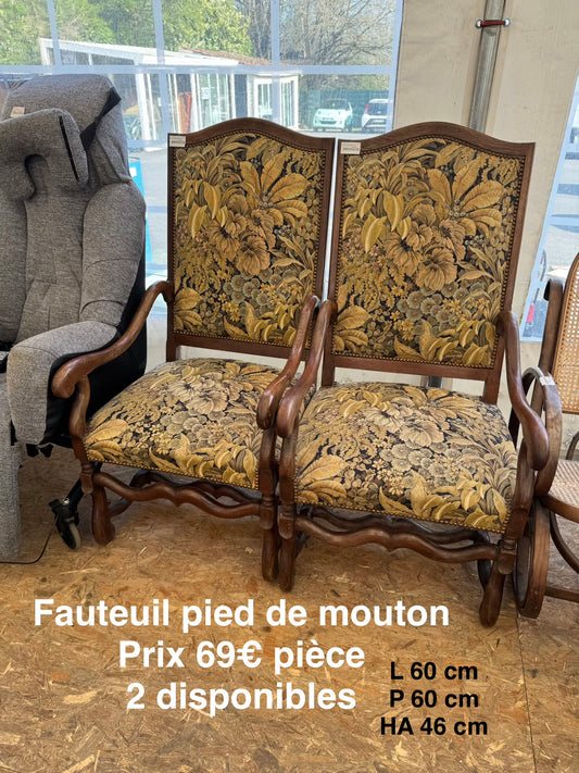 Fauteuil pied de mouton 059164