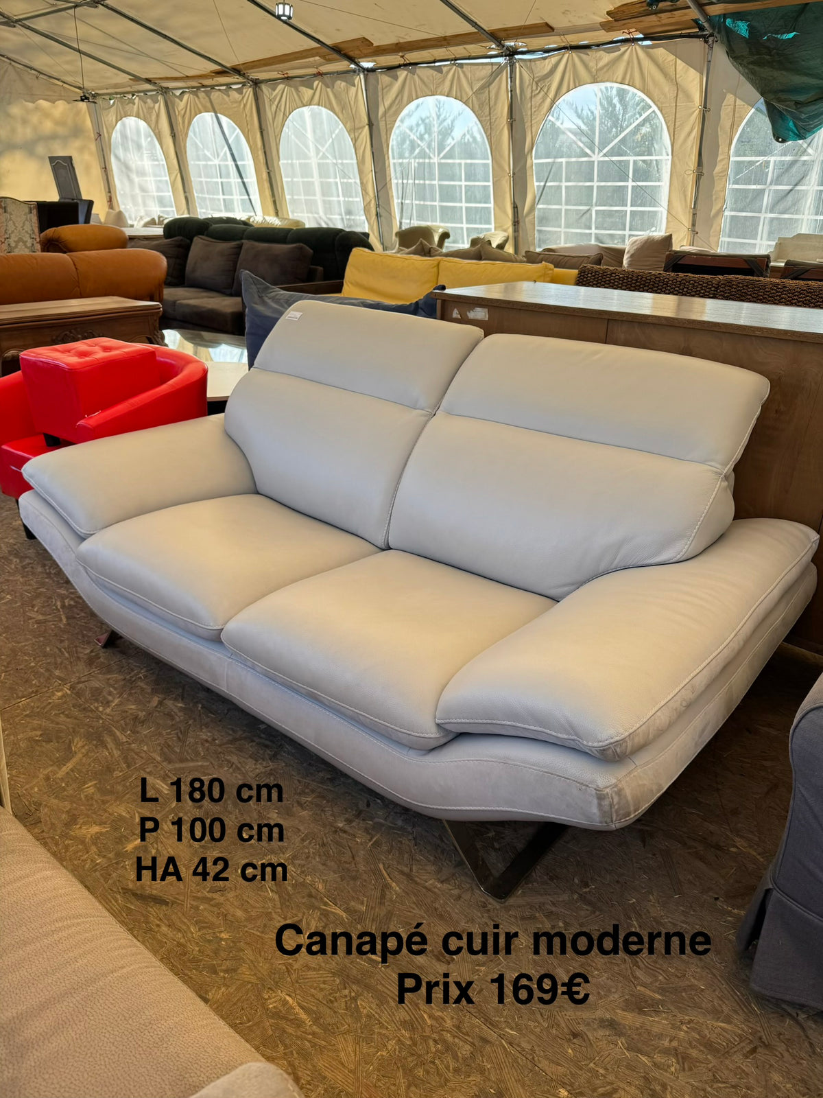 Canapé cuir moderne 068617