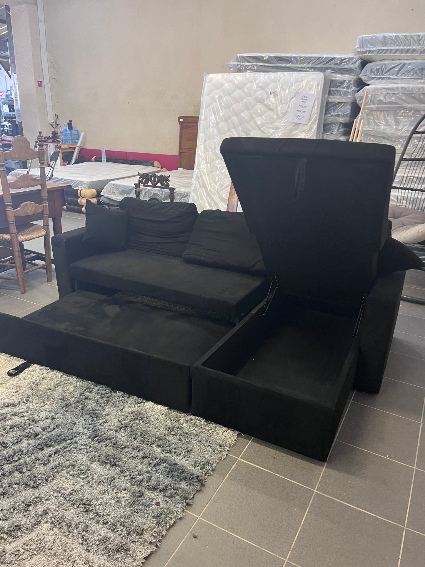 Canapé d’angle convertible 063687