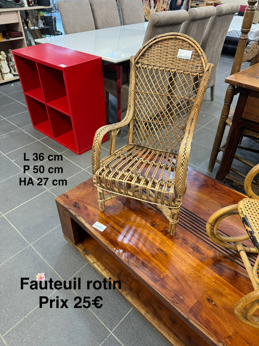 Fauteuil rotin 063507