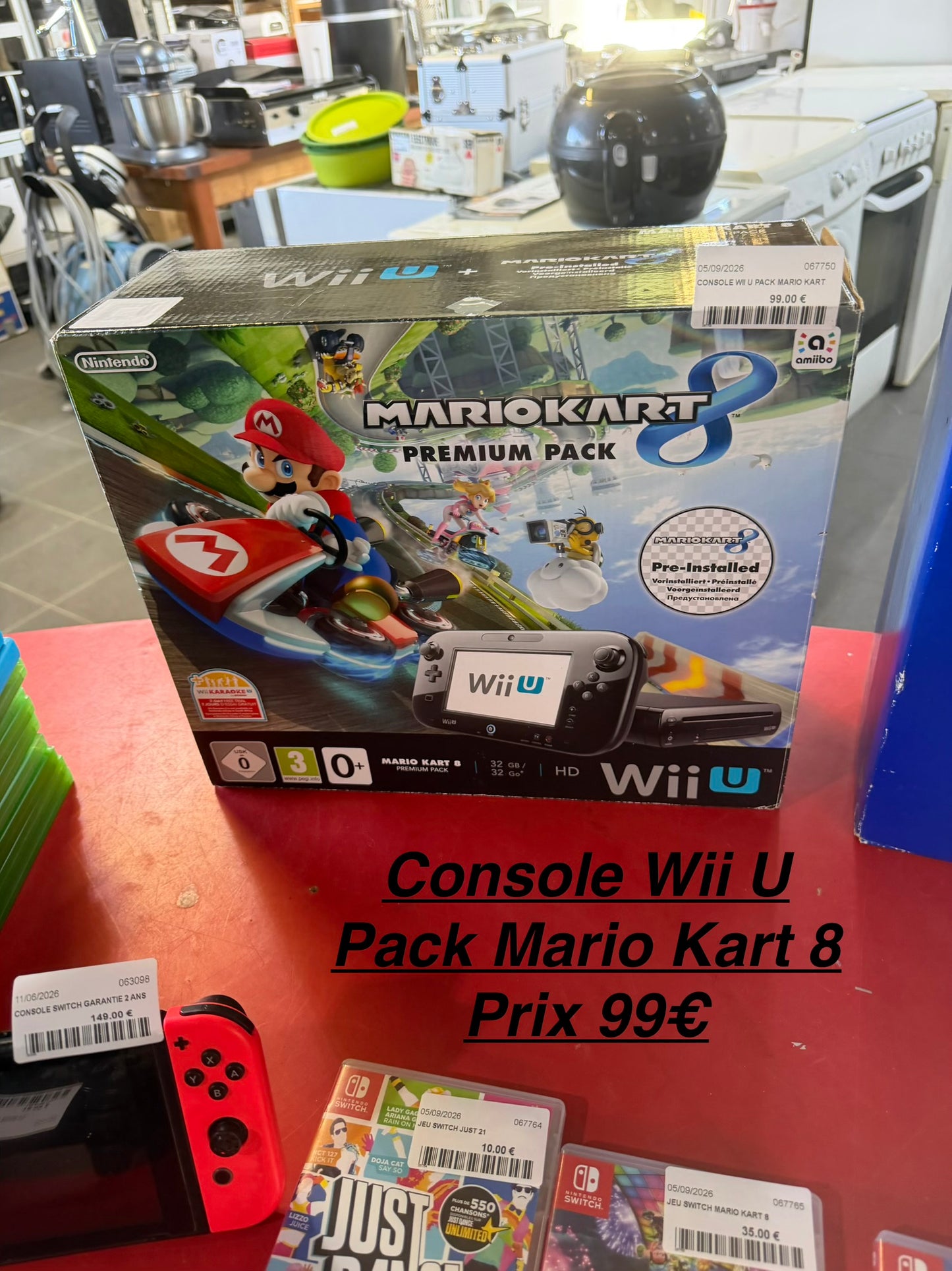 Console Wii U pack Mario kart 8 067750
