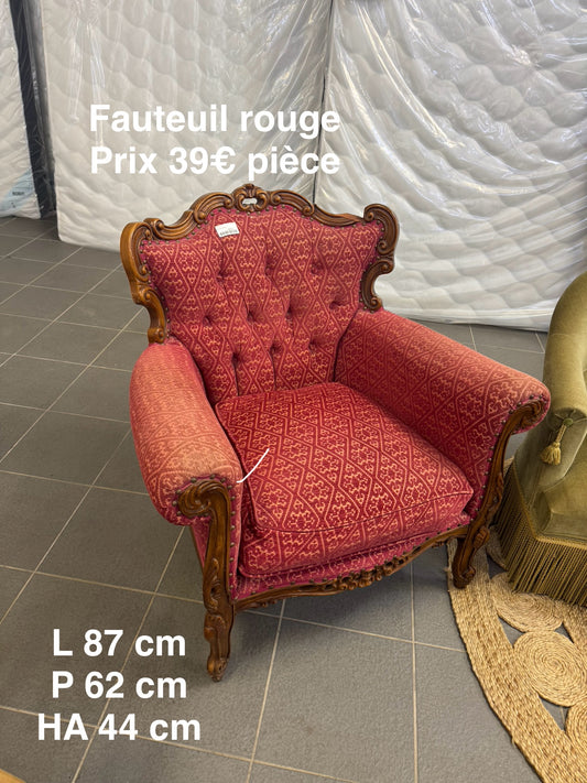 Fauteuil rouge 046494