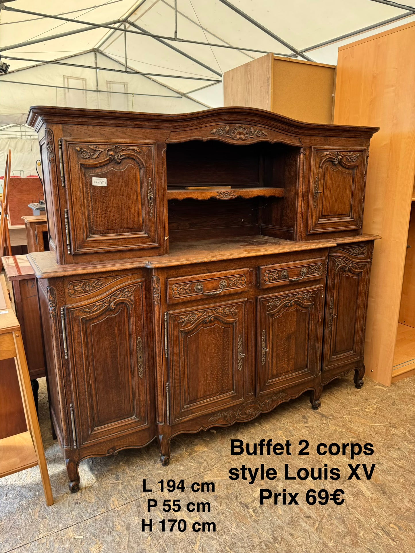 Buffet 2 corps style Louis XV 063839