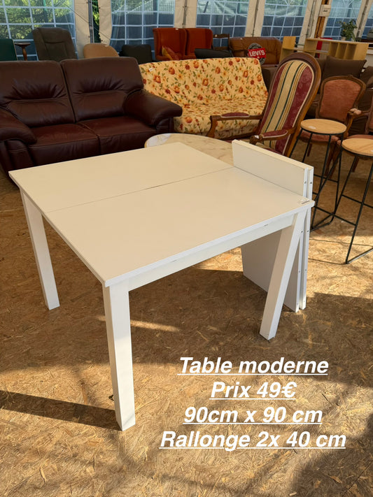 Table moderne et 2 rallonges 062151