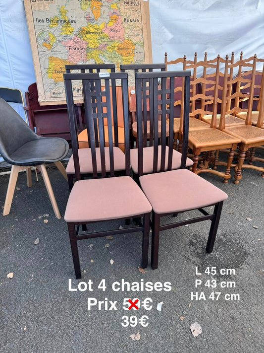 Lot 4 chaises 059179