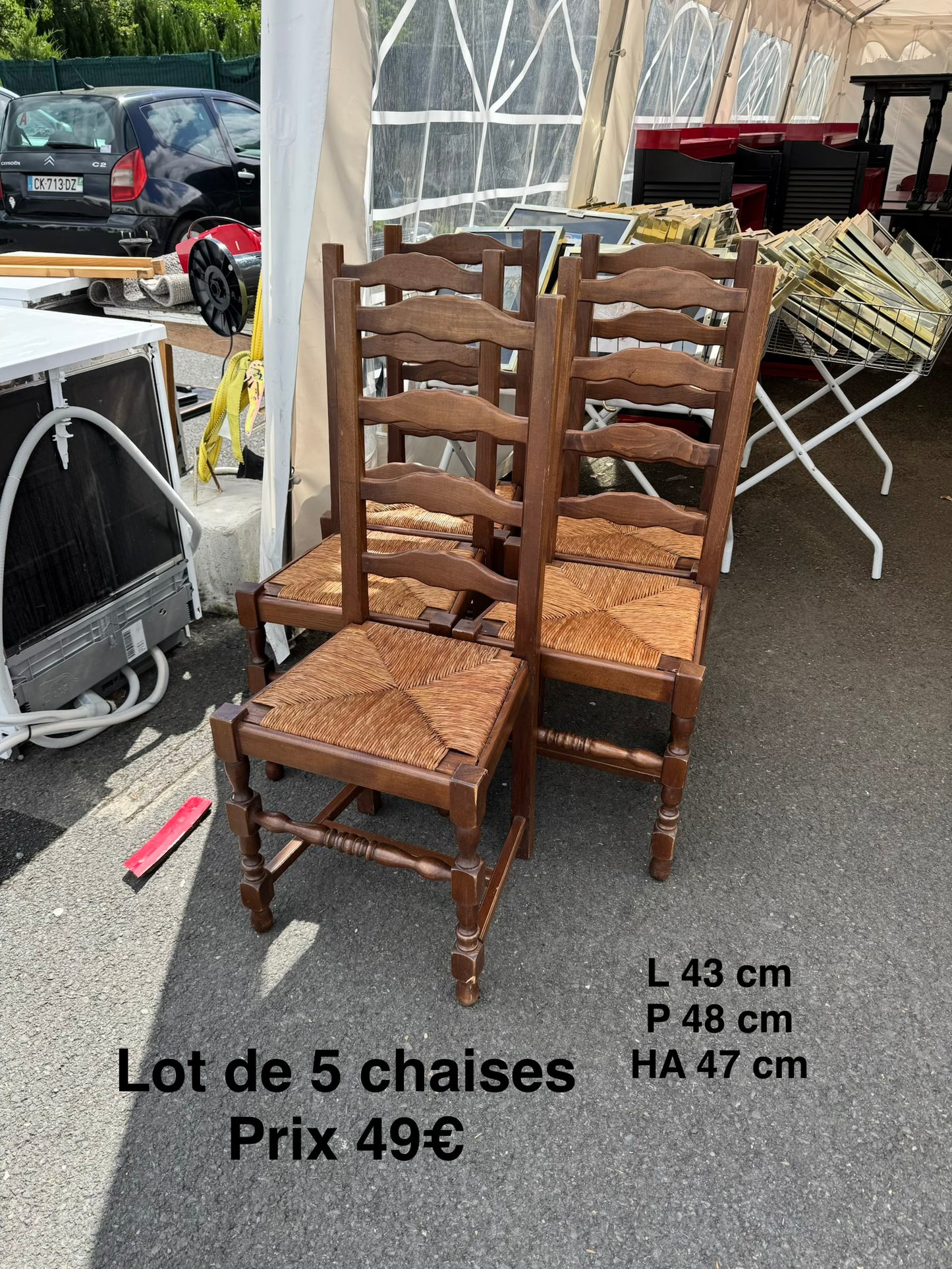 Lot de 5 chaises 062743