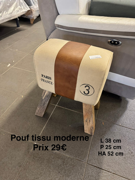 Pouf tissu moderne 052638