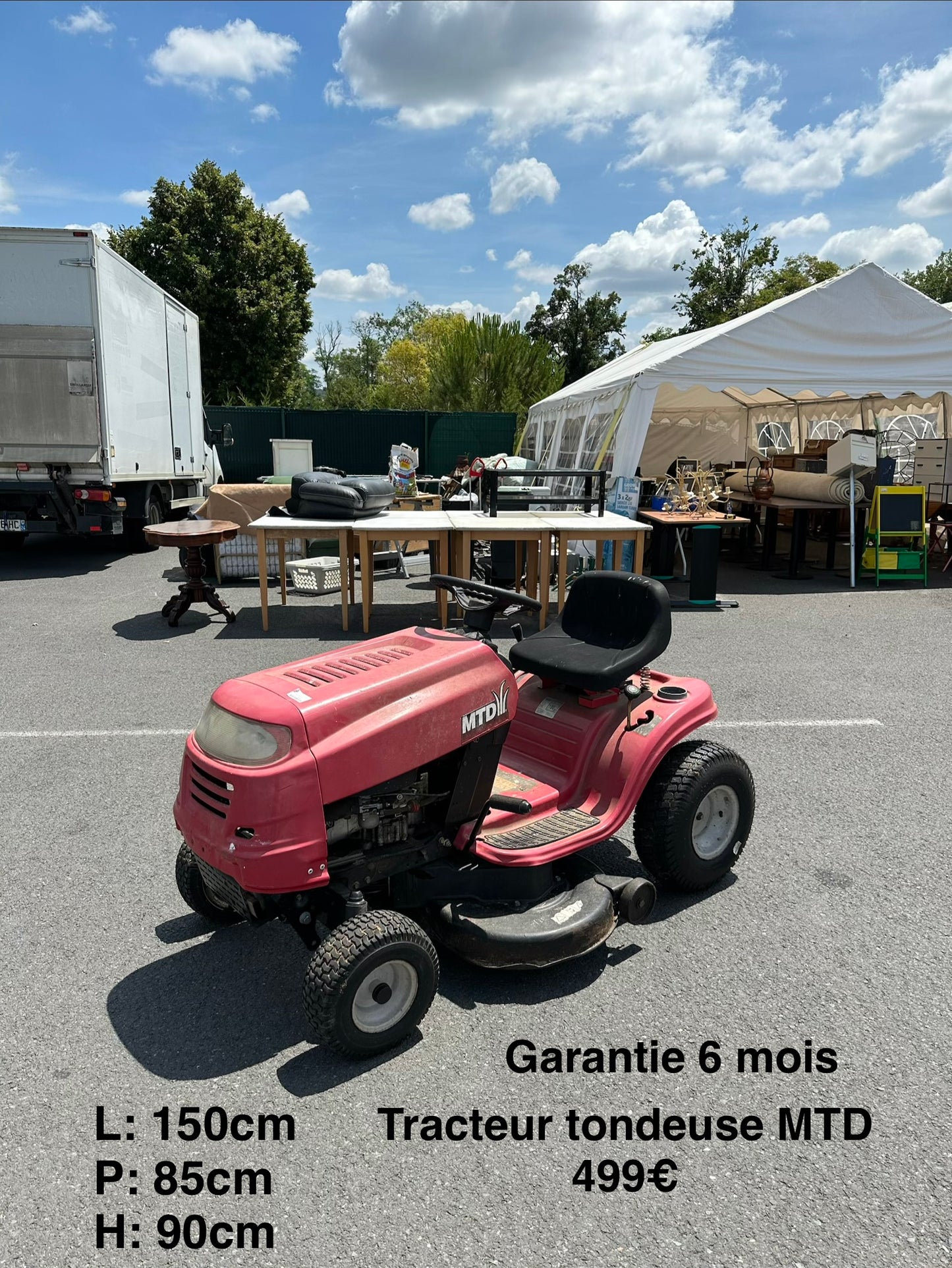 Tracteur tondeuse MTD 064039