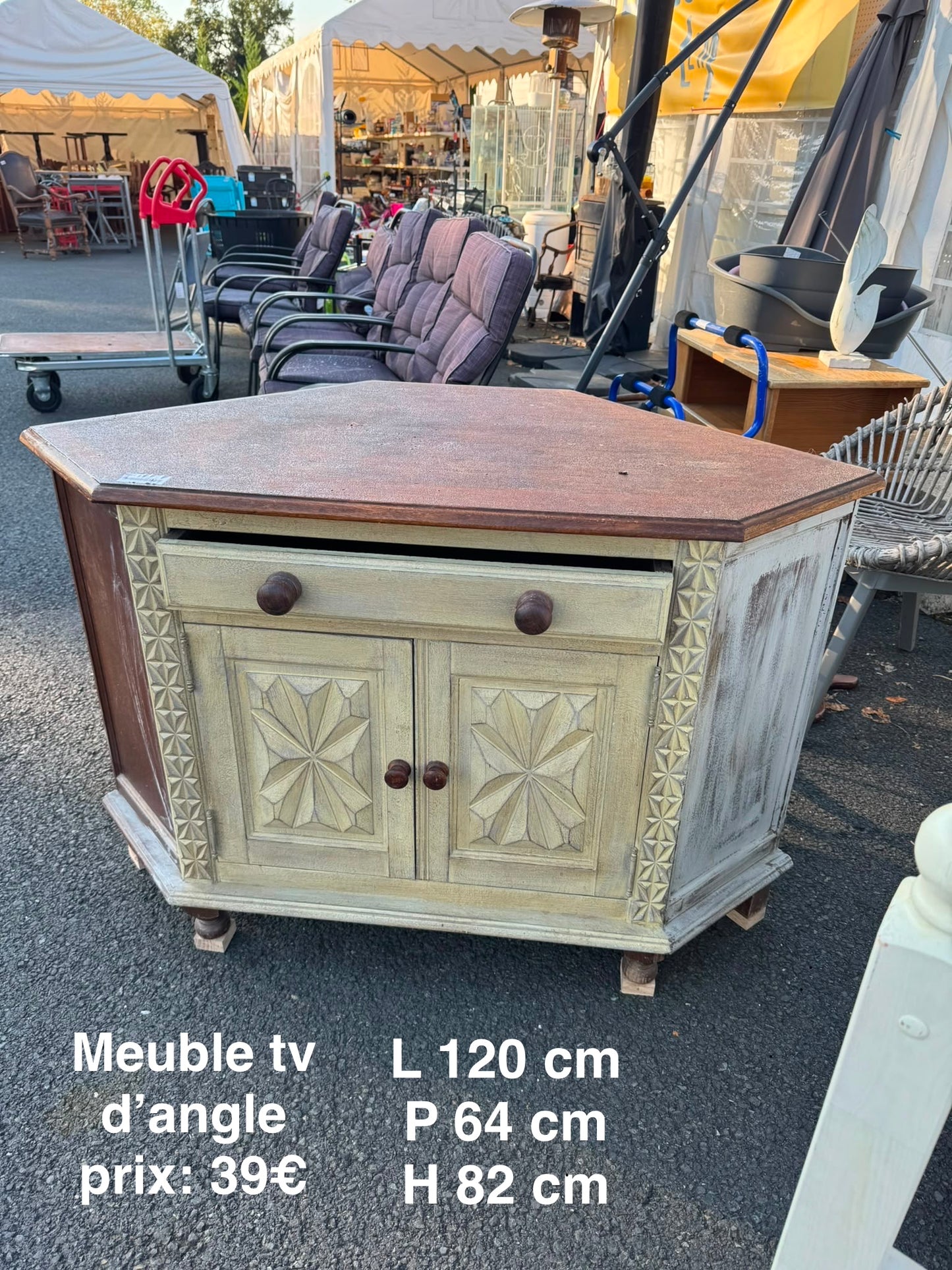 Meuble tv d’angle 066477