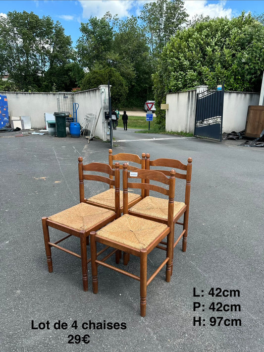 Lot de 4 chaises 061529