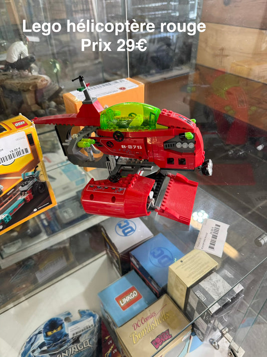 Lego hélicoptère rouge 060355