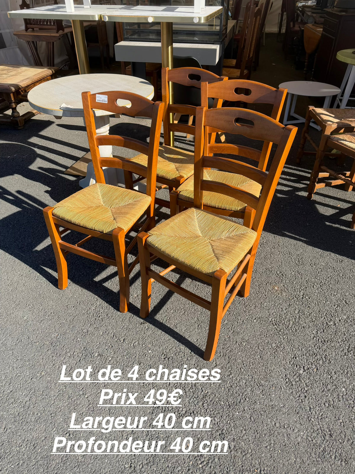 Lot de 4 chaises 068056