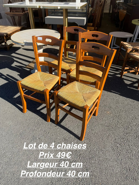Lot de 4 chaises 068056