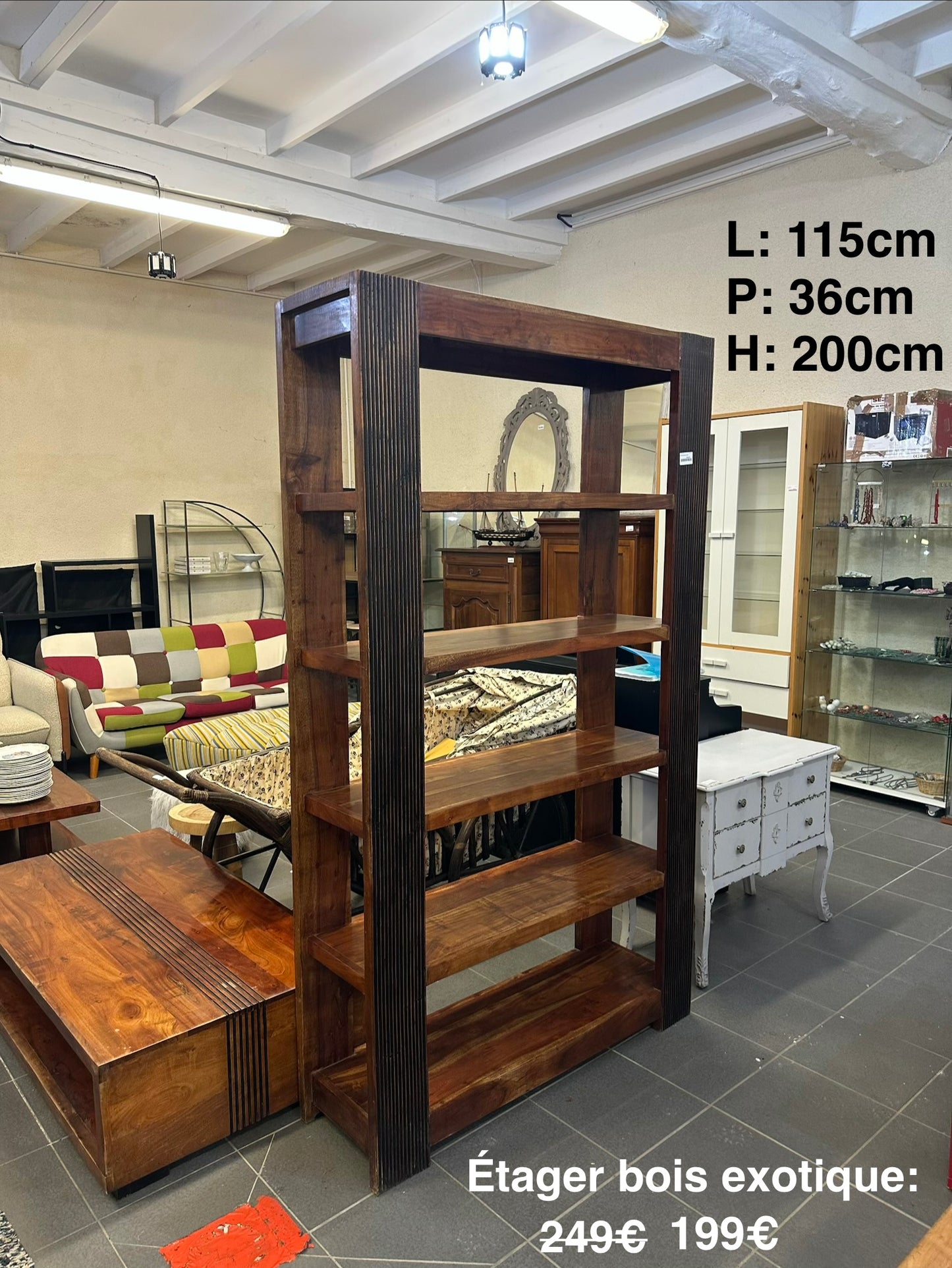 Étagère bois exotique 063545