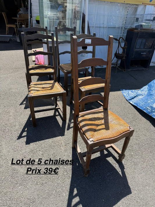 Lot de 5 chaises 064253
