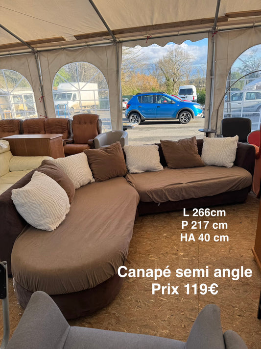 Canapé semi angle 056777