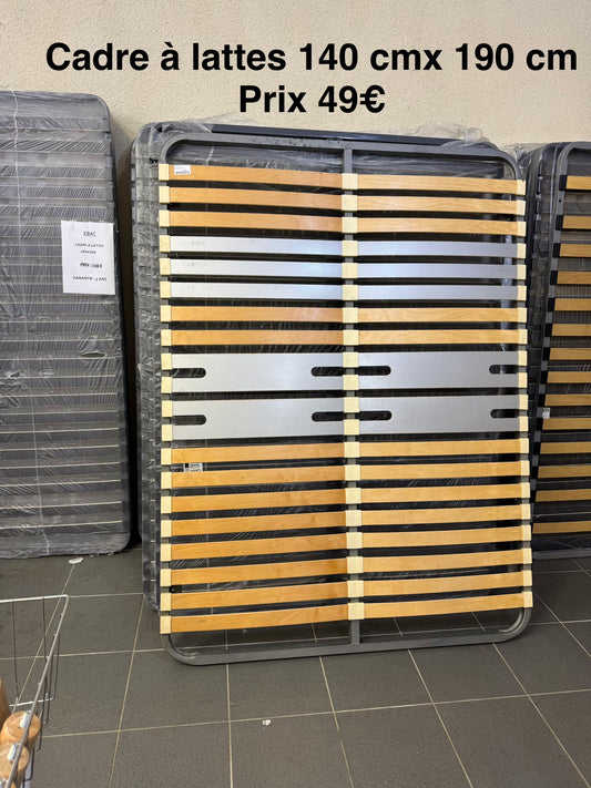 Cadre à lattes 140 cm X 190 cm 049988