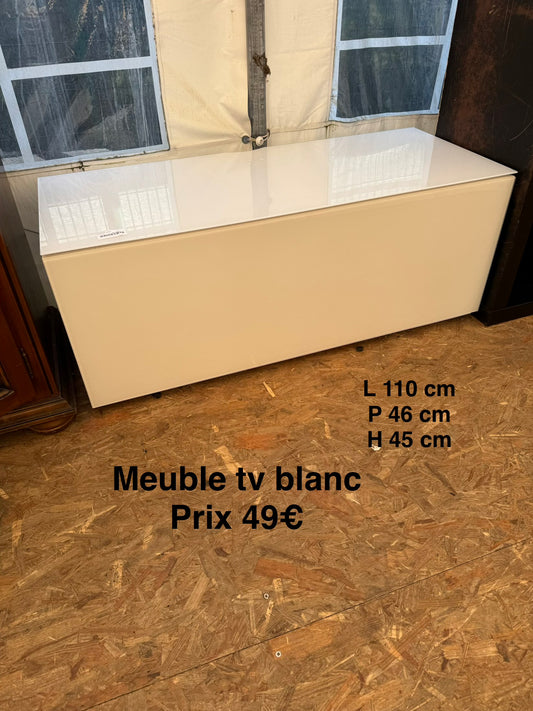 Meuble tv blanc 062171